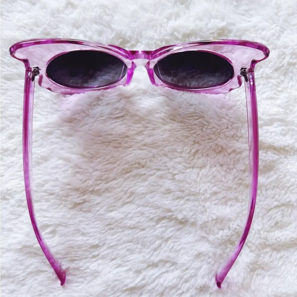 Eliza Dark Pink Butterfly-shaped Sunglasses